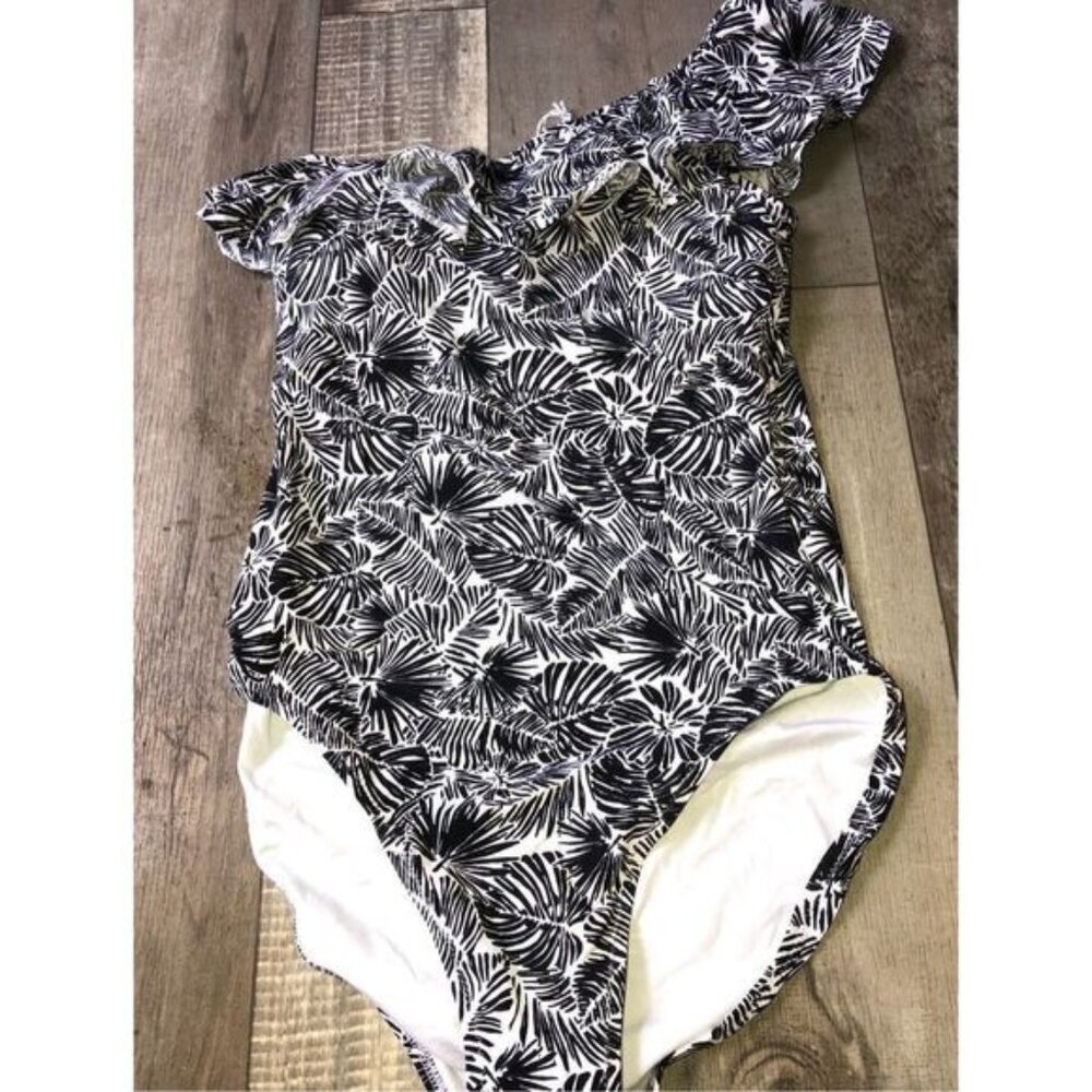 Vineyard Vines One Shoulder Swimsuit